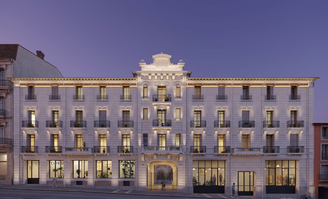 Grand Hôtel Moderne – Béziers, façade principale avenue Camille Saint Saëns